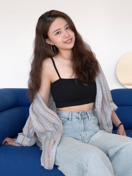 棉質慵懶style格紋襯衫